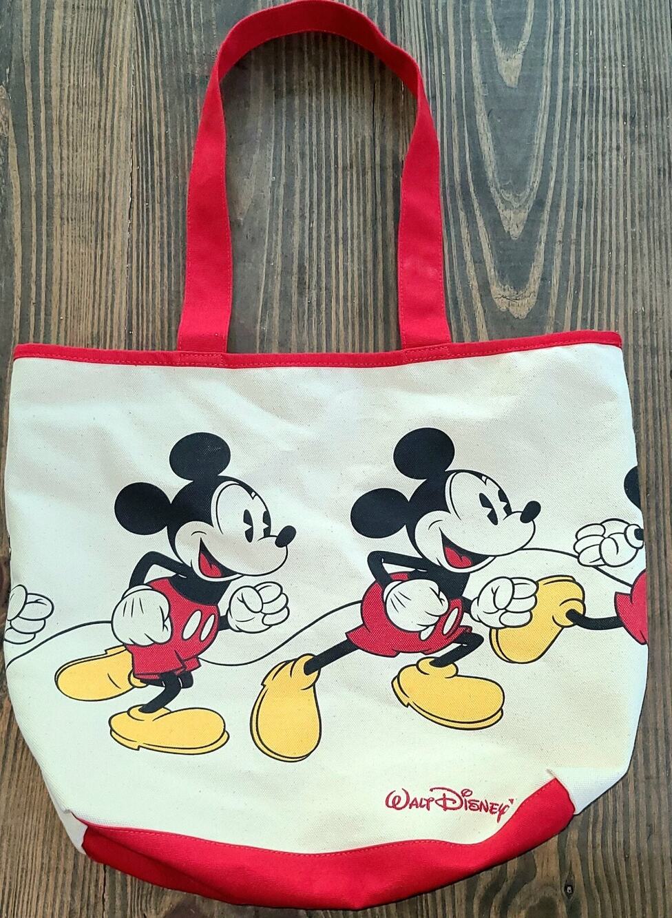 Mickey Mouse Running Large Canvas Tote Bag Walt Disneyland Resort Disney Parks